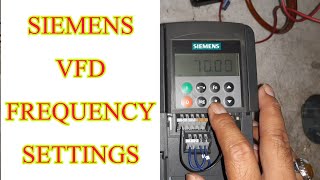 Siemens vfd micromaster420 Frequency settings