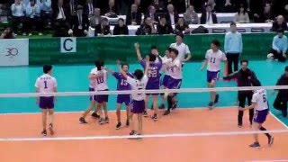 春高バレー2016 東洋(東京) vs 西原(沖縄) 2ｾｯﾄ-2 第2回戦 全日本バレーボール高等学校選手権大会 2016.1.6