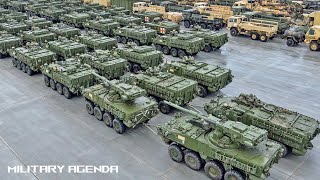 90 US Stryker Combat Vehicles Arrive Germany and Hurry Into Ukraine