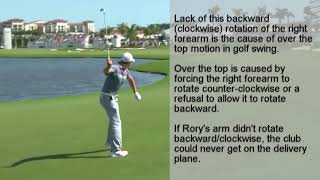 Learning from Rory McIlroy throwing a club into a lake.  Fixing and over the top golf swing!