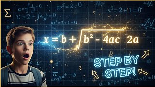 Deriving the Quadratic Formula Step by Step | Manim Animation Tutorial