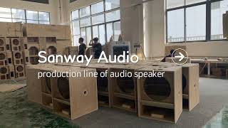 Sanway Audio new production line of audio speaker