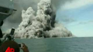 Undersea Volcano Erupts Near Tonga