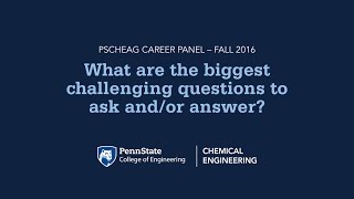 Career Panel #4: What are the Biggest Challenging Questions to Ask and/or Answer?