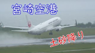 【宮崎空港】土砂降りの中での撮影！！