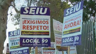 LAUSD workers protest alleged harassment