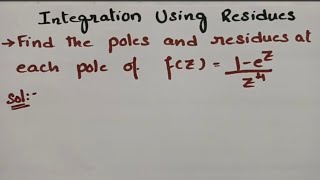 @btechmathshub7050 To find poles and corresponding Residues of the function-complex Analysis