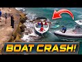 WARNING: BOAT CRASHES INTO ROCKS AT HAULOVER INLET !! | HAULOVER BOATS | WAVY BOATS