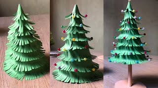 How to make a 3D paper Christmas tree 🎄 | Easy DIY for Christmas