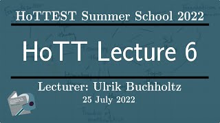 HoTT Lecture 6: Contractible Types -- HoTTEST Summer School 2022