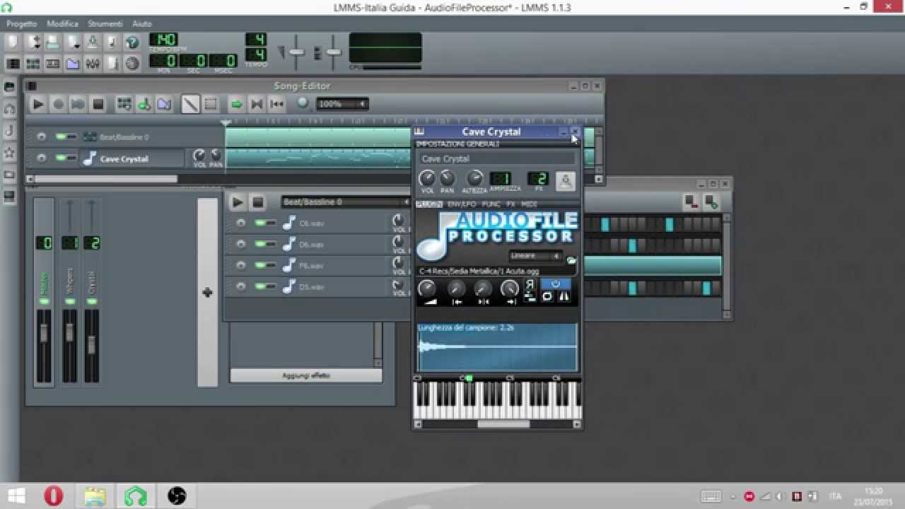Guida Parte Vii Audio File Processor Lmms Italia Youtube