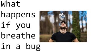 What happens if you breathe in a bug