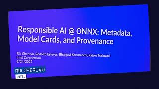 Responsible AI @ ONNX: Metadata, Model Cards, and Provenance