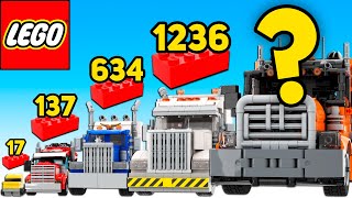 LEGO Semi Trucks in Different Scales - Comparison