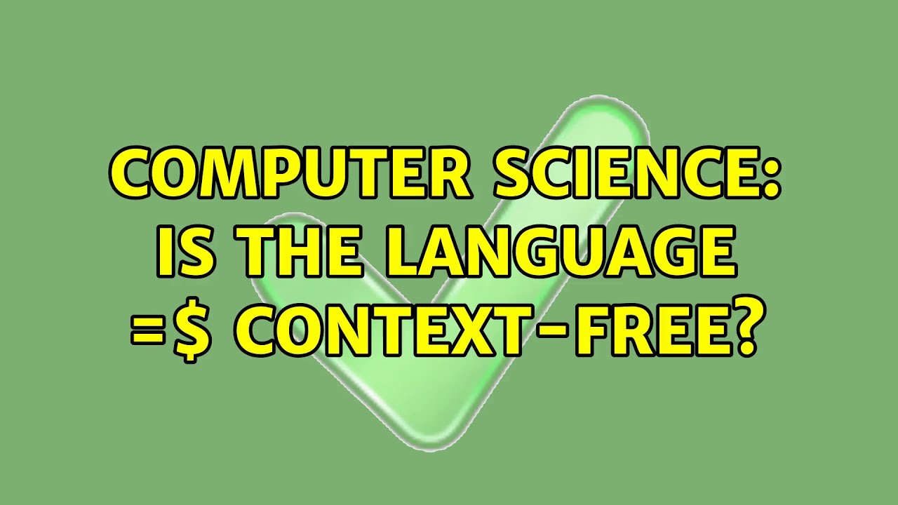 Computer Science: Is The Language $L={a^nb^m Mid N＞2^m}$ Context-free ...