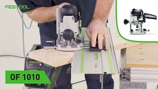 Working with the OF 1010 and guide track (Festool TV)