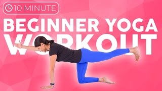 10 minute Yoga for Beginners | Beginner Yoga Workout for Strength & Weight Loss