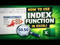 How to use the INDEX function in Excel