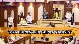 Dun Pahang gamat, Sultan Pahang mohon doa Tengku Hassanal cepat kahwin