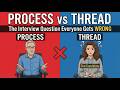 Process vs Thread: The Interview Question Everyone Gets Wrong