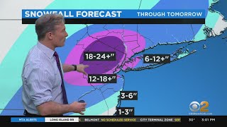 New York Weather: More Than A Foot Of Snow Recorded In Central Park