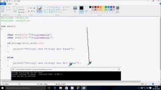 Write a Program to Compare Two String Using Function in C Language