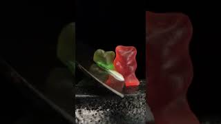 Gummy Bears and Hot 🔪 ASMR #shorts