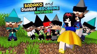 Sadako and Dwarf Herobrine Brothers (Snow White) - Minecraft animation