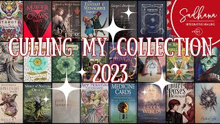 🤩 Culling My Tarot, Oracle & Lenormand Deck Collection 2023 😳