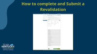 How to Complete a Revalidation