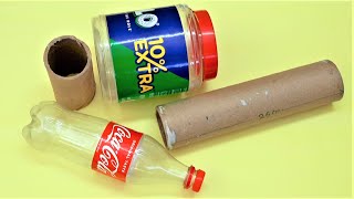 5 Awesome Reuse Ideas Of Waste Material | Plastic Bottle | Jar | Cardboard Roll | Newspaper