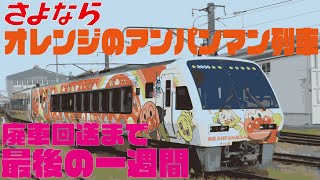 【さよなら　2000系　オレンジのアンパンマン　最後の1週間～廃車回送】JR四国・土佐くろしお鉄道