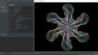 Mesmerizing Rainbow Spiral: A Colorful Journey of Shapes #pythonturtle #python #useful #cool