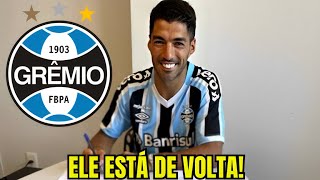 A TORCIDA DO GRÊMIO VAI A LOUCURA! SUAREZ ESTÁ DE VOLTA! NOTICIAS GRÊMIO HOJE!