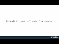 How Does the __name__ == 