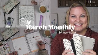 March Monthly Business Reset | Business Planner | March Blueprint and Goals