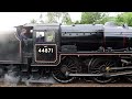 lms black 5 44871 leaving frodsham railway station with a north wales coast express 14 july 2024