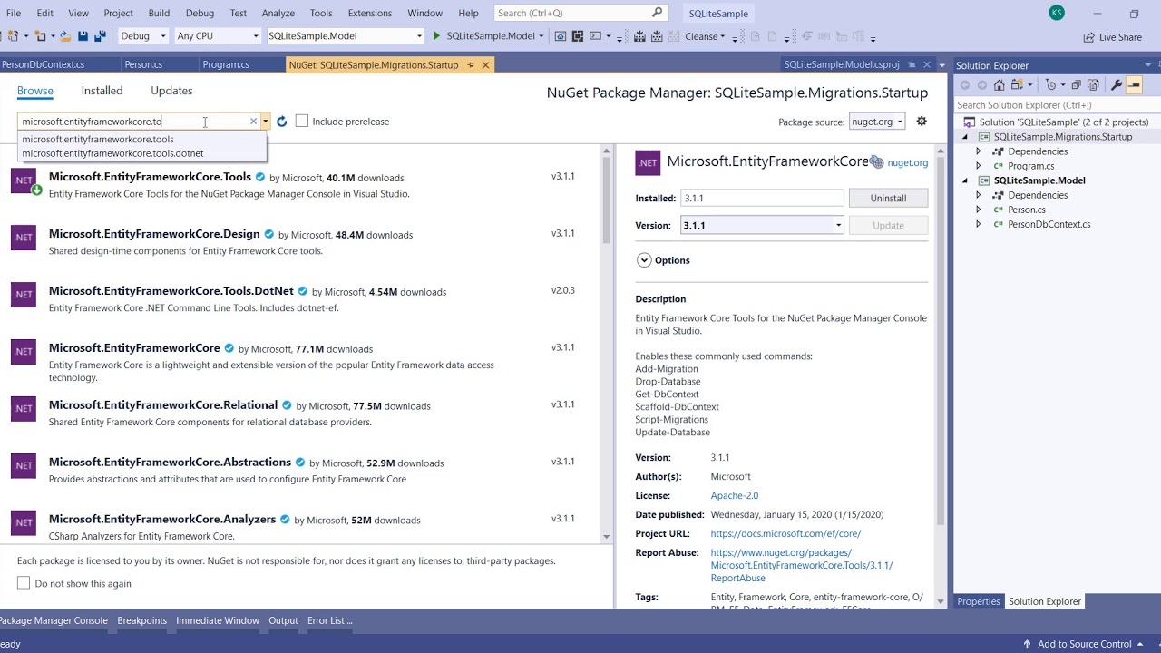 Xamarin Android Sqlite And Entity Framework Core Part 2