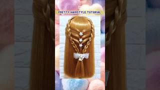 Pretty Hairstyle Tutorial #tutorial #tutorialyoutube #shorts