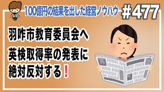 羽咋市教育委員会へ　英検取得率の発表に絶対反対する！