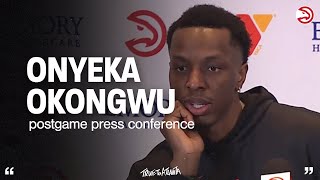 Hawks vs. Spurs Postgame Press Conference: Onyeka Okongwu