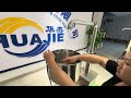 huajie semi automatic cream filler with feeder