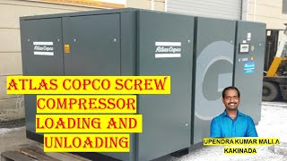 Atlas Copco Screw Compressor Loading and Unloading Operations