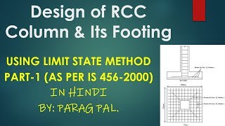 Design of Column | footing | Part 1 | Hindi