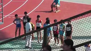 2019年　阪神中学陸上新人大会　１年女子100M決勝　優勝　仲埜心葉 関西学院中学部 12.95