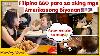 Nagrequest ng Filipino Style BBQ ang aking mga American In-Laws sa Pasko! Filipino-American Family!