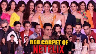 SRK With Family, Saif, Ibrahim, Arjun Rampal Grace The Red Carpet Of Netflix Slate 2025 | UNEDITED