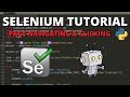 Python Selenium Tutorial #3 - Page Navigating and Clicking Elements