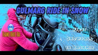 FIRST SNOWFALL IN GULMARG❄️|| Bike Pe GULMARG Pohnch Gaye SNOW Dekhne🥶