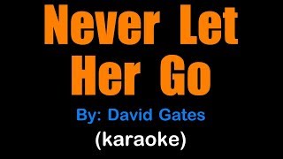 NEVER LET HER GO - David Gates (karaoke version)
